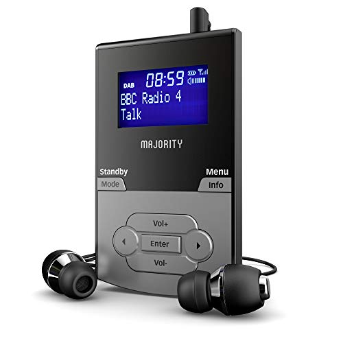 Majority Petersfield DAB/DAB+ Batteria ricaricabile FM digitale Portatile...