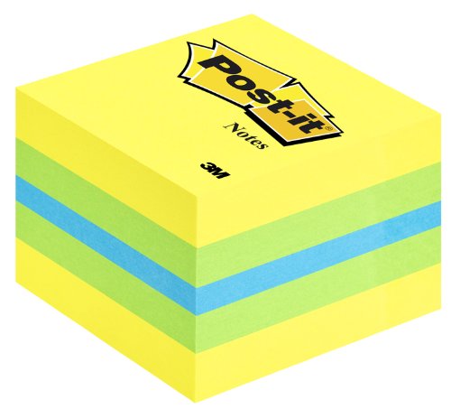 Post-it 34561 Mini Cubo di Foglietti Riposizionabili, 51 x 51mm, Verde