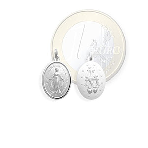 Ciondolo a forma di medaglia con immagine della Madonna Immacolata dei... - Ilgrandebazar