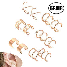 Carica l&#39;immagine nel visualizzatore di Gallery, LEEQ 6 Paia Orecchio Clip in Acciaio Inossidabile Non Piercing Orecchini... - Ilgrandebazar