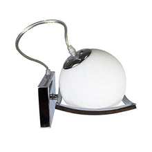 Carica l&#39;immagine nel visualizzatore di Gallery, DAXGD LED Luci sfera di vetro Lampade da parete, Applique parete Interno...