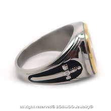 Carica l&#39;immagine nel visualizzatore di Gallery, BOBIJOO JEWELRY - Anello Uomo Templari Vintage Croce Rossa Spada di... - Ilgrandebazar