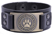 Carica l'immagine nel visualizzatore di Gallery, cooltime Vichingo Norse 24 Rune Orso Paw Artiglio Braccialetti Unisex Bronze - Ilgrandebazar