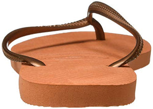 Havaianas Slim 4000030, Infradito Donna 37/38 EU, Arancione Bronze Orange 7185