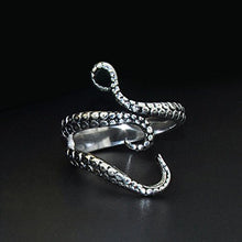 Carica l&#39;immagine nel visualizzatore di Gallery, BODYA Punk Gotico in Acciaio Inox Octopus Tentacle Ring Squid Kraken... - Ilgrandebazar
