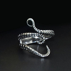 BODYA Punk Gotico in Acciaio Inox Octopus Tentacle Ring Squid Kraken... - Ilgrandebazar