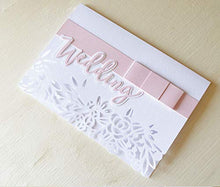 Carica l&#39;immagine nel visualizzatore di Gallery, Wedding - Matrimonio - super bianco - traforato - biglietto d&#39;auguri... - Ilgrandebazar