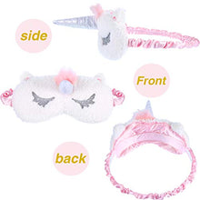 Carica l&#39;immagine nel visualizzatore di Gallery, 2 Pezzi Unicorno Maschera per Dormire Carino Benda Copertina per... - Ilgrandebazar