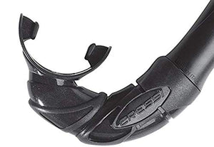 Cressi Mexico, Tubo Snorkel per Immersioni, Apnea, Snorkeling Unisex Nero