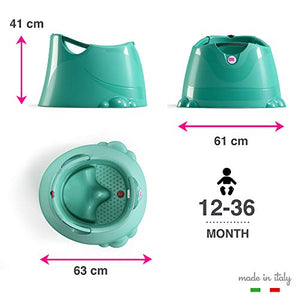 OKBABY Oplà - Vaschetta Ampia e Versatile per il Bagnetto del Turchese