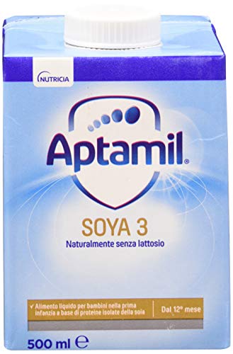 Aptamil Soya 3 Latte di crescita- 12 Bottiglie da 500 ml, l'imballaggio può...