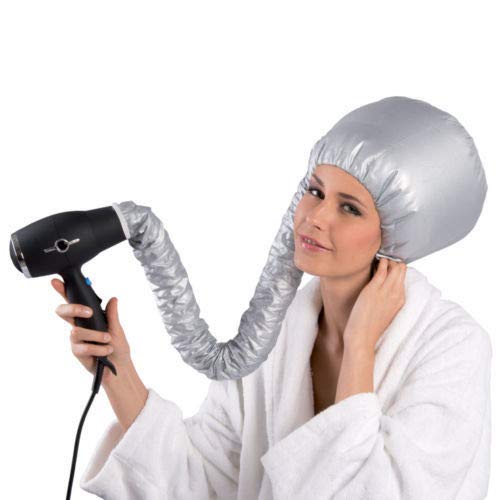 Casco per asciugatura cuffia asciugacapelli con elastico attacco a phon - Ilgrandebazar