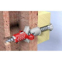 Carica l&#39;immagine nel visualizzatore di Gallery, Fischer 50 Tasselli Duopower con Vite, 8 x 40 mm, per 8 x 40 Grigio/Rosso - Ilgrandebazar