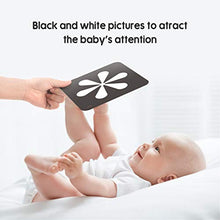 Carica l&#39;immagine nel visualizzatore di Gallery, TUMAMA Bambino Alfabeto Flashcards Toys,Gioco di Carte educativo Black White... - Ilgrandebazar