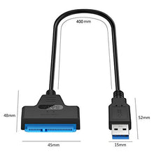 Carica l&#39;immagine nel visualizzatore di Gallery, GeekerChip Adattatore USB 3.0 a SATA,Type-c a USB-C,Convertitore USB3.0 50cm