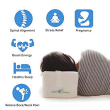 Carica l&#39;immagine nel visualizzatore di Gallery, Cuscino per le Ginocchia Sviluppato da Medici - Supporto Ortopedico in Memory Foam per Traversine Laterali, Sciatica, Dolore Lombare - Cuscino per Gambe per Dormire sul Lato - Manuale Incluso