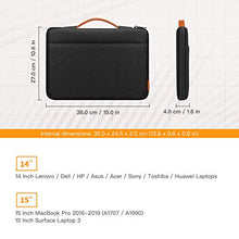 Carica l&#39;immagine nel visualizzatore di Gallery, Inateck Custodia PC 14-14,1 Pollici Compatibile con MacBook 14 Pollici, Nero