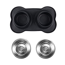 Carica l'immagine nel visualizzatore di Gallery, Bonve Pet Ciotole per Cani Gatti, 2 Pack 400ml Ciotola Cane in Acciaio...