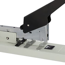 Carica l&#39;immagine nel visualizzatore di Gallery, relaxdays sparapunti Spillatrice Professionale, per 210 Fogli, con 24/6 Graffette, Cucitrice per un max. di 70 mm, maxi, grigio, acciaio, plastica, 1 pz