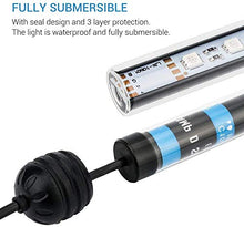 Carica l&#39;immagine nel visualizzatore di Gallery, NICREW RGB LED Luce Acquario,1.5W 18cm Lampada a Tubo Impermeabile 18 cm,
