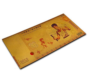 Banconota placcata in oro raffigurante Bruce Lee, idea regalo, tributo alla... - Ilgrandebazar