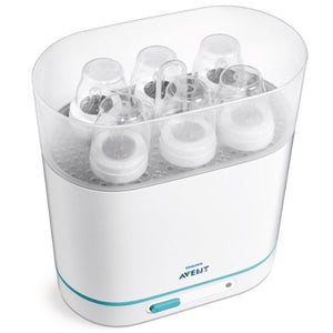 Philips Avent SCF284/02 Sterilizzatore 3 in 1 Elettrico a Vapore, Bianco - Ilgrandebazar