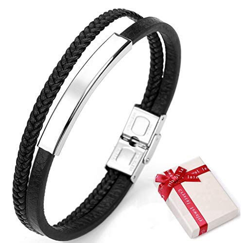 Braccialetto in acciaio intrecciato per uomo... - Ilgrandebazar