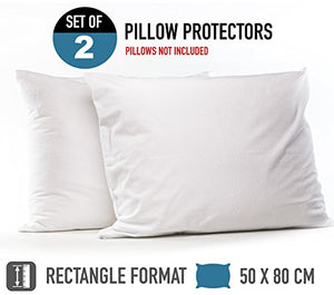 Dreamzie Set di 2 Copricuscini Impermeabili (50 x 80 cm) 50 x 80 cm - Ilgrandebazar