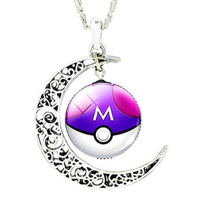 Legisdream Collana con Ciondoli Luna e Medaglia Viola Bianco Gioiello Idea... - Ilgrandebazar