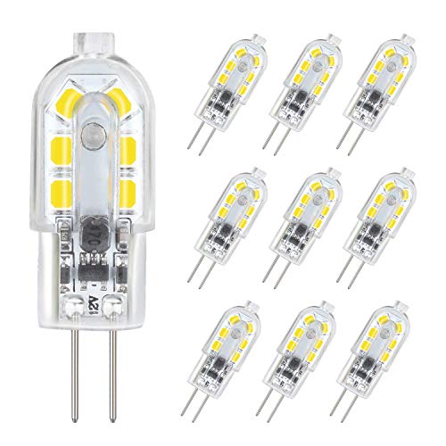 DiCUNO lampadina 10-Pack G4 1.5W LED, 180LM, AC/DC 12V Bianco Freddo - Ilgrandebazar