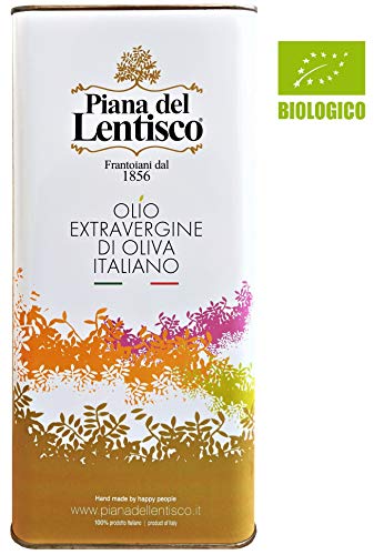 5 litri - Olio extravergine di oliva BIOLOGICO monovarietale LECCINO...