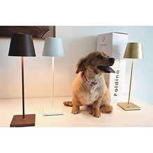 Carica l&#39;immagine nel visualizzatore di Gallery, Ai Lati POLDINA Lampada da Tavolo LED 2W 3000K Ricaricabile IP54 Esterno... - Ilgrandebazar