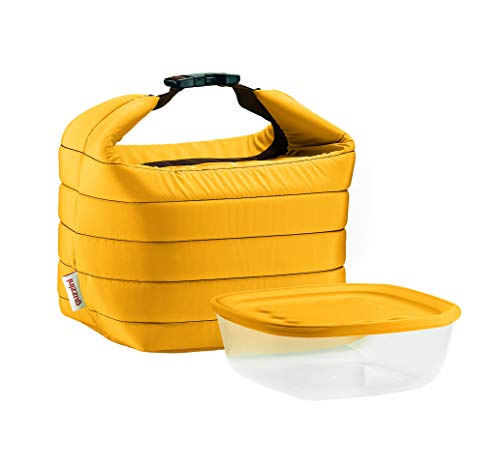 Guzzini Set Borsa Termica con Contenitore Salvafreschezza On The Go, Ocra - Ilgrandebazar