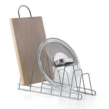 Carica l'immagine nel visualizzatore di Gallery, Metaltex Cricket Porta coperchi a 6 posti - (361006) Grigio Metallizzato