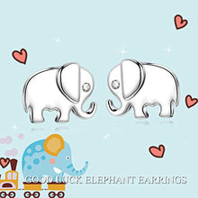 Carica l&#39;immagine nel visualizzatore di Gallery, Orecchini di Elefante in Argento Sterling 925 Gioielli per Donne Ragazze