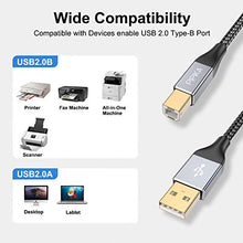 Carica l'immagine nel visualizzatore di Gallery, PIPIKA Cavo Stampante USB 2.0,[2M] Tipo A Maschio a B 2M