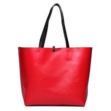Carica l&#39;immagine nel visualizzatore di Gallery, Miss Lulu Borsetta da Donna Grande Ecopelle Borsa a Tracolla Hobo Tote Nero