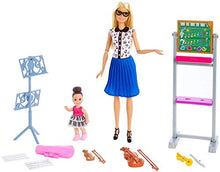Carica l&#39;immagine nel visualizzatore di Gallery, Barbie- Carriere Insegnante di Musica Playset con 2 Bambole, Lavagna, 4... - Ilgrandebazar