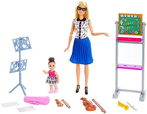 Barbie- Carriere Insegnante di Musica Playset con 2 Bambole, Lavagna, 4... - Ilgrandebazar
