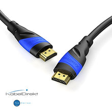Carica l&#39;immagine nel visualizzatore di Gallery, KabelDirekt 20m Cavo HDMI 4K, compatibile con (HDMI 2.0a/b, 20 m, Nero/Blu
