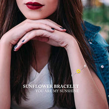 Carica l&#39;immagine nel visualizzatore di Gallery, SNZM Collana da Donna con Ciondolo a Forma di Girasole, Oro Bianco - Ilgrandebazar