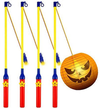 Carica l'immagine nel visualizzatore di Gallery, Nahsaria - 4 lanterne con LED, elettriche, per feste di compleanno per bambini, feste, asili, feste in costume, Halloween, Natale e molto altro