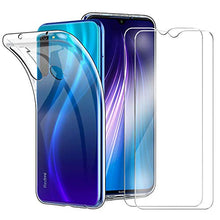 Carica l&#39;immagine nel visualizzatore di Gallery, HTDELEC Cover Xiaomi Redmi Note 8 + 2 Pezzi 8, Trasparente