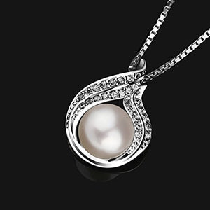 B.Catcher collana e ciondolo abbraccio con perla argento s925“Hug with... - Ilgrandebazar