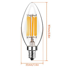 Carica l&#39;immagine nel visualizzatore di Gallery, Yiun C35 E14 Candela lampadine LED 6W, 60W ad incandescenza lampadine... - Ilgrandebazar