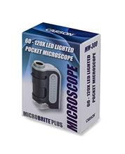 Carica l'immagine nel visualizzatore di Gallery, Carson MicroBrite Plus Microscopio tascabile, da 60-120x, con illuminazione LED