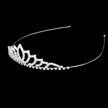 Carica l&#39;immagine nel visualizzatore di Gallery, Pixnor Wedding Tiara nuziale strass Decor Hairband capelli Clip Loop...