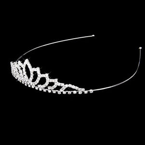 Pixnor Wedding Tiara nuziale strass Decor Hairband capelli Clip Loop...