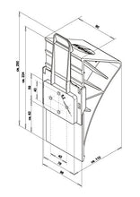 Carica l&#39;immagine nel visualizzatore di Gallery, Set completo: cunei per ruote incl. supporto, 2 bis 1600 Kg Flachhalter, nero - Ilgrandebazar