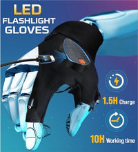 Carica l&#39;immagine nel visualizzatore di Gallery, Visailiy Guanti con Luce Led, Ricaricabile Regalo Uomo Compleanno Originale, Regali per Uomo/Donna, Gadget Tecnologici, Idee Regalo Uomo, Regalo Natale Uomo, Accessori Pesca